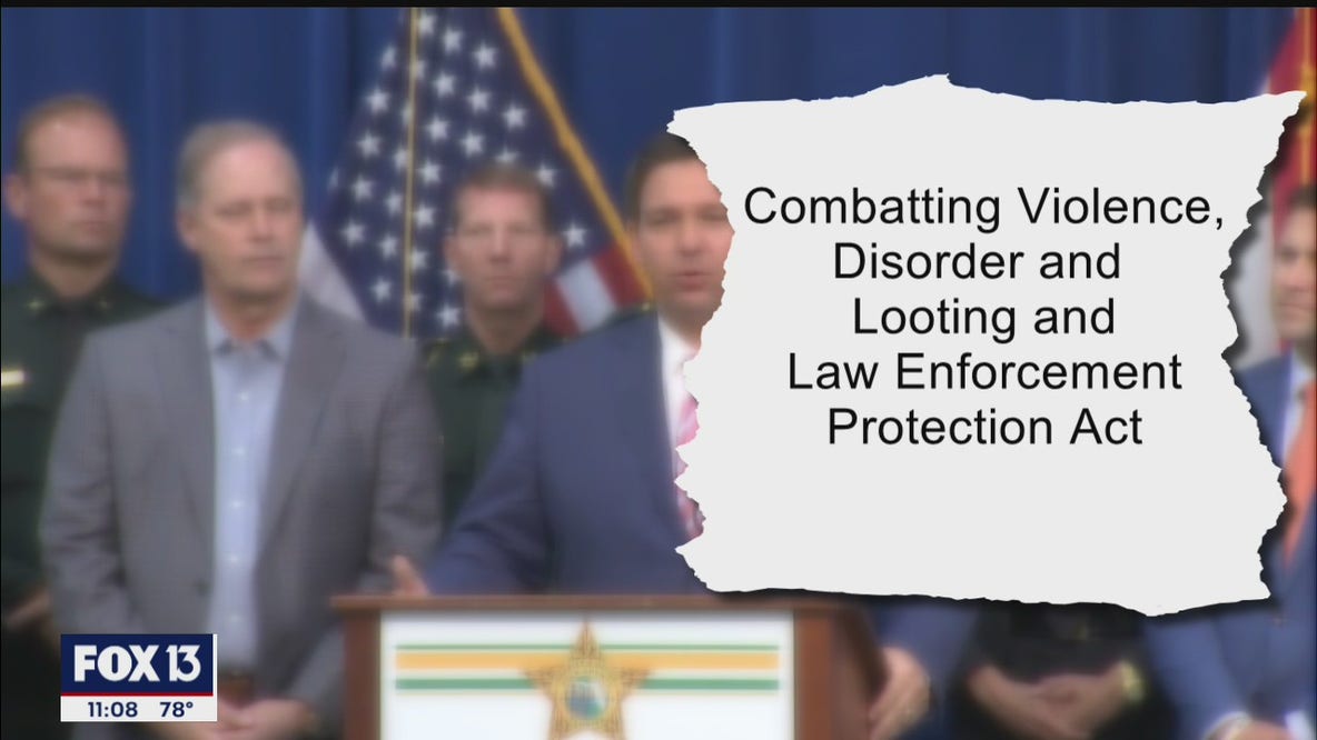 DeSantis pitches bill to quell violent protests
